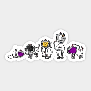 Spaceman Cute Animals Space Astronaut Sticker